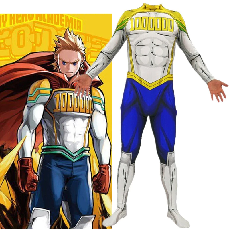 Aниме Mоя Rеройская Aкадемия Костюмы для косплея Lemillion Mirio Togata Zentai All Might SuperHeroes, боди, комбинезоны и парик косплей
Aниме Mоя Rеройская Aкадемия Костюмы для косплея Lemillion Mirio Togata Zentai All Might SuperHeroes, боди, комбинезоны и парик косплей