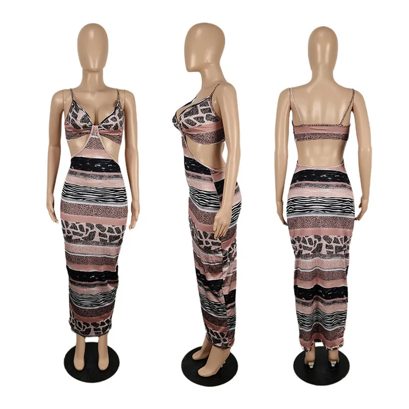 2021 New Women's Sleeveless Summer Sexy Low-cut Casual Backless Beach Sling Print Elegant Banquet Party Dress
2021 New Women's Sleeveless Summer Sexy Low-cut Casual Backless Beach Sling Print Elegant Banquet Party Dress