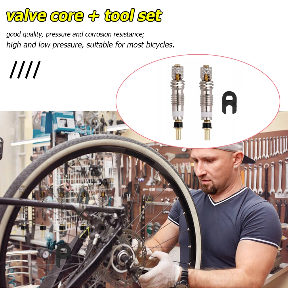 Lightweight Valve Cores with Tool French Brass Presta MTB Road Bike Repair Parts Easily Installation Personal Bicycle Parts
Lightweight Valve Cores with Tool French Brass Presta MTB Road Bike Repair Parts Easily Installation Personal Bicycle Parts