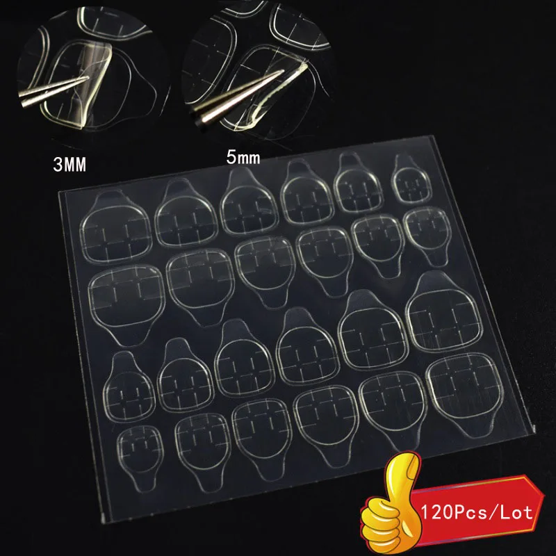 120Pcs / Lot Fake Nail Double Side Adhesive Tapes Glue Sticker DIY Nail Tips False Nail Art Decoration For Nails Extension Glue 
120Pcs / Lot Fake Nail Double Side Adhesive Tapes Glue Sticker DIY Nail Tips False Nail Art Decoration For Nails Extension Glue