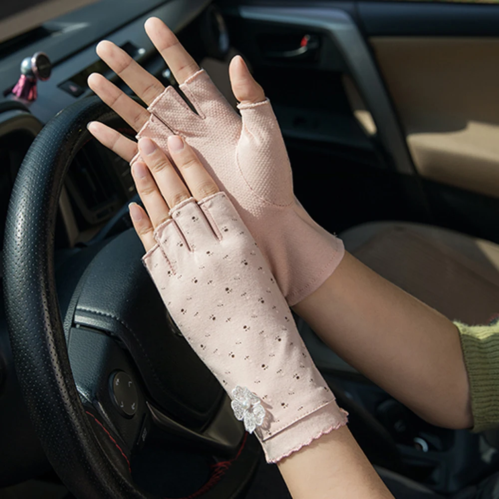 Women's Fashion Cotton Summer Gloves Lace Patchwork Gloves Anti-skid Sun Protection Driving Short Thin Gloves Women Gloves
Women's Fashion Cotton Summer Gloves Lace Patchwork Gloves Anti-skid Sun Protection Driving Short Thin Gloves Women Gloves