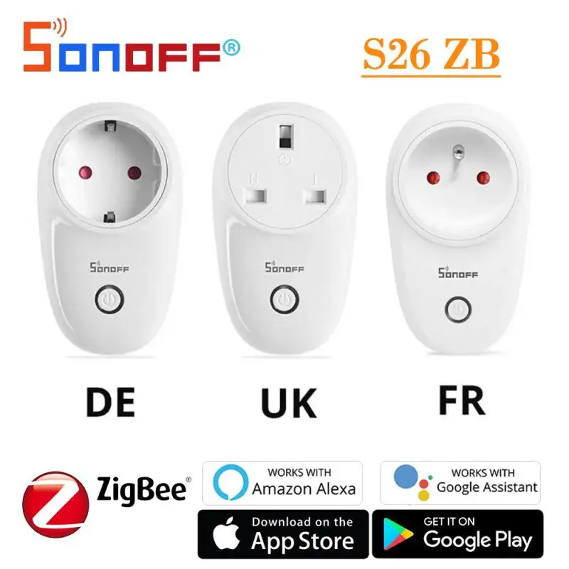 Беспроводная розетка Sonoff S26R2ZB, 16 А, EU/ FR/UK Zigbee, дистанционное управление через приложение, Голосовое управление, поддержка Alexa Google Home ZBBridge
Беспроводная розетка Sonoff S26R2ZB, 16 А, EU/ FR/UK Zigbee, дистанционное управление через приложение, Голосовое управление, поддержка Alexa Google Home ZBBridge