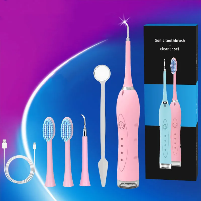 USB Electric Toothbrush Portable Powerful Teeth Cleaner Multi-directional Cleaning Teeth To Remove Tartar For Four Colors
USB Electric Toothbrush Portable Powerful Teeth Cleaner Multi-directional Cleaning Teeth To Remove Tartar For Four Colors