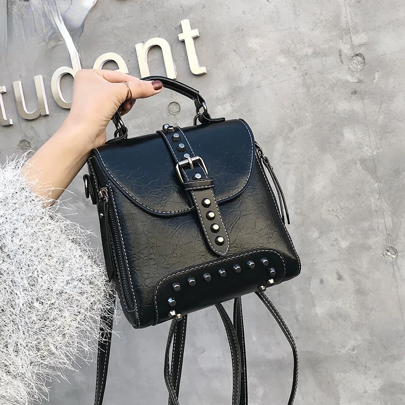 Fashion Cute Mini Backpack Women Vintage Leather Backpacks Small Rivet Backpack Crossbody Bags for Women 2020 Shoulder Bag Trend
Fashion Cute Mini Backpack Women Vintage Leather Backpacks Small Rivet Backpack Crossbody Bags for Women 2020 Shoulder Bag Trend
