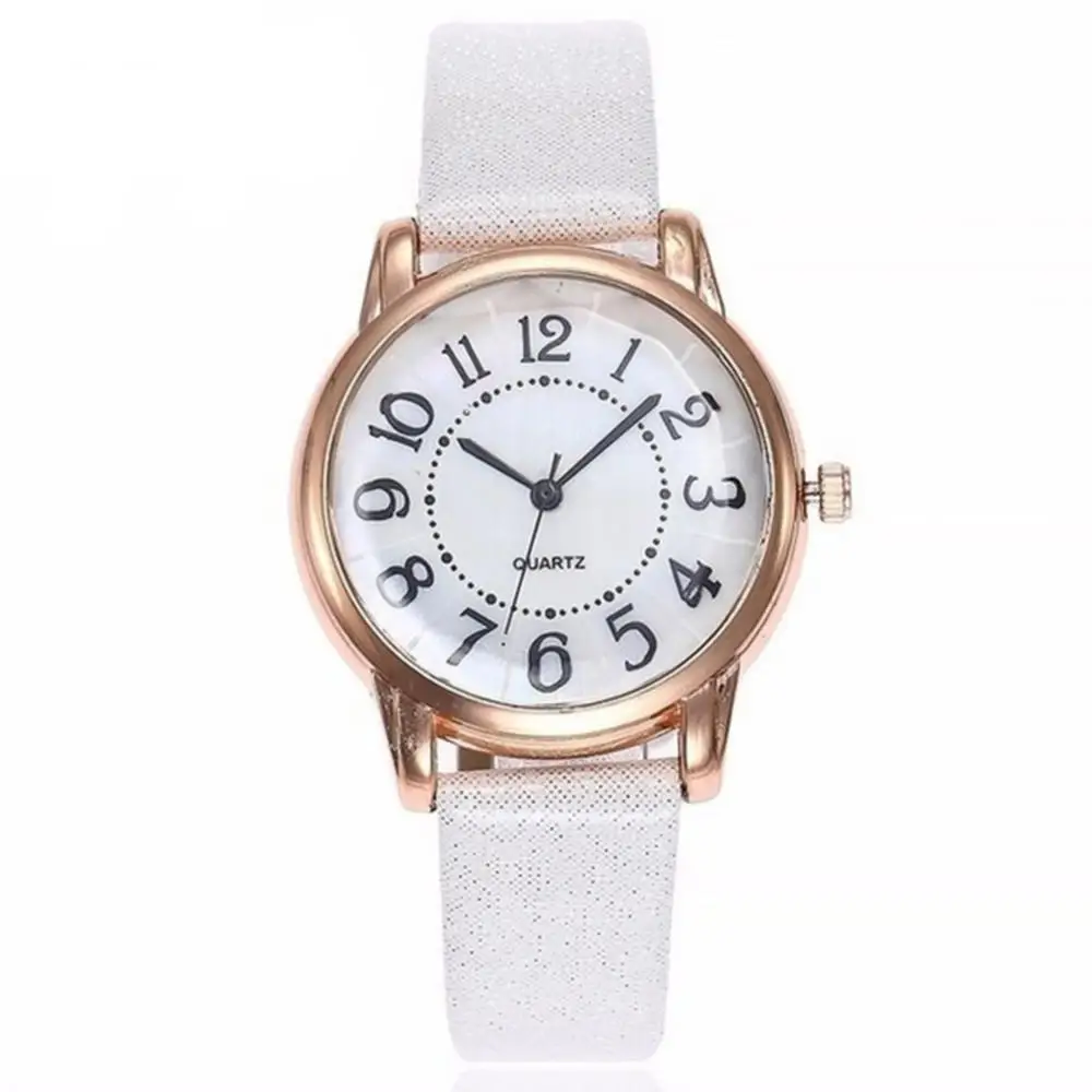80%HOT Women Simple Round Dial ArabicS1 Number Faux Leather Strap Analog Quartz Watch
80%HOT Women Simple Round Dial ArabicS1 Number Faux Leather Strap Analog Quartz Watch