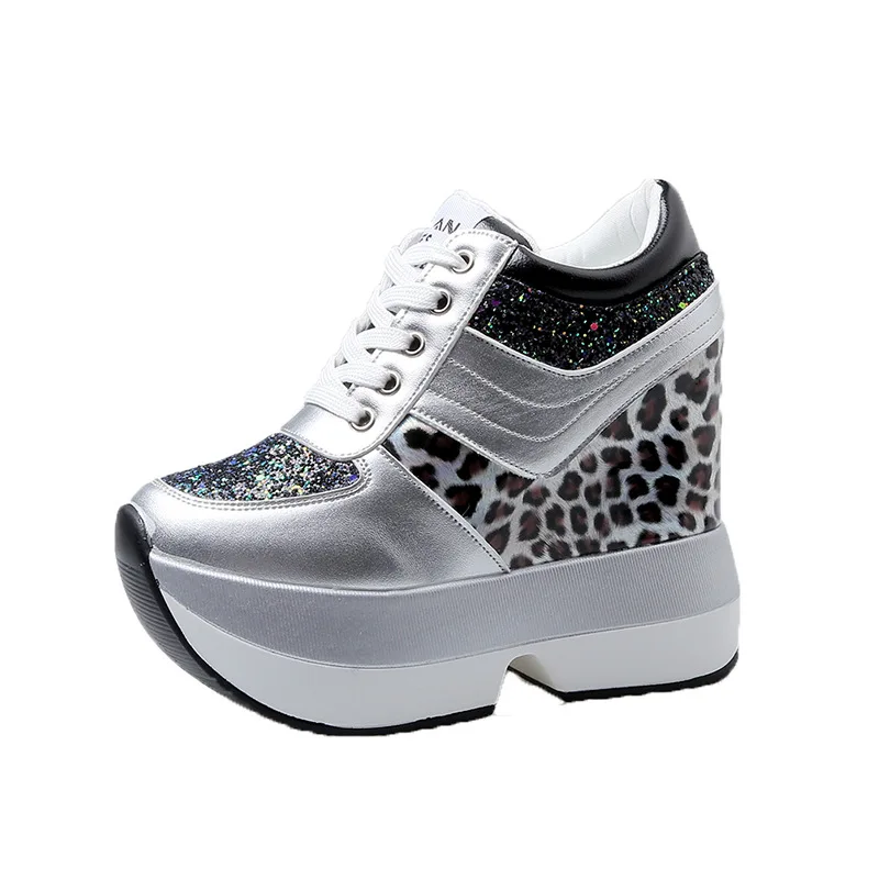 Women's Shoes Wedge Hidden High Heels Lace Platform Sneakers Round Toe Sequins Leopard Print Ladies Platform Casual Shoes 2021
Women's Shoes Wedge Hidden High Heels Lace Platform Sneakers Round Toe Sequins Leopard Print Ladies Platform Casual Shoes 2021