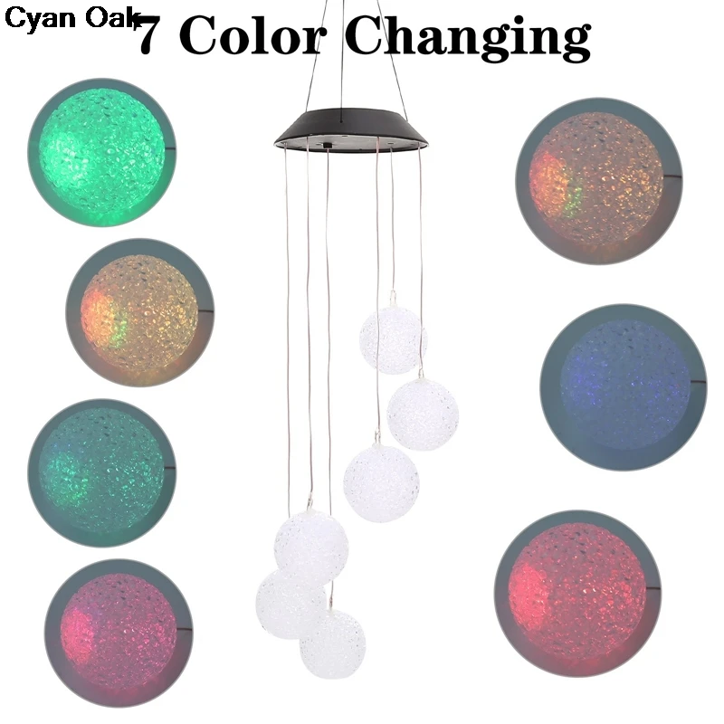 Color Changing Solar Power Wind Chime Light Crystal Ball Wind Chime Wind Mobile Waterproof Outdoor For Patio Yard Garden Decor
Color Changing Solar Power Wind Chime Light Crystal Ball Wind Chime Wind Mobile Waterproof Outdoor For Patio Yard Garden Decor