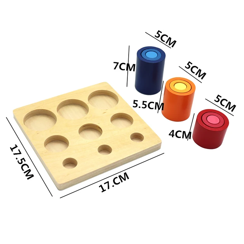 Toddler Montessori Wood Toys Different Circles and Cylinders Block Toy for Children Colors Training Preschool Brinquedos Juguets
Toddler Montessori Wood Toys Different Circles and Cylinders Block Toy for Children Colors Training Preschool Brinquedos Juguets