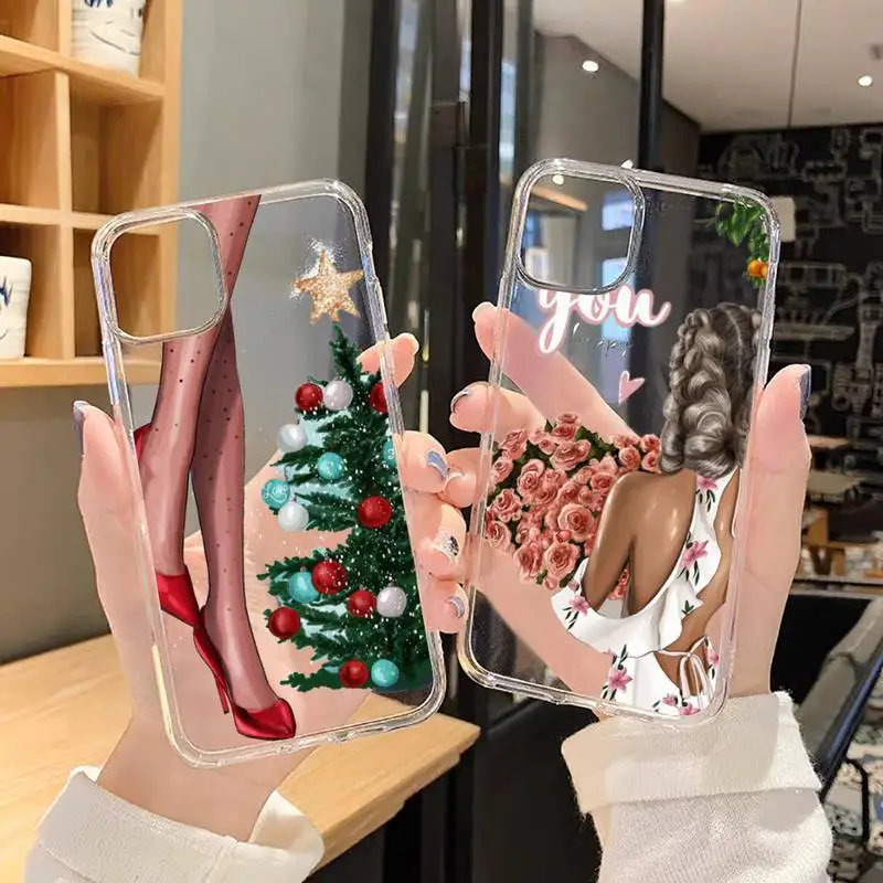 Merry Christmas Brown Hair Girl Phone Case For iphone 13 12 11 8 7 plus mini x xs xr pro max Transparent soft
Merry Christmas Brown Hair Girl Phone Case For iphone 13 12 11 8 7 plus mini x xs xr pro max Transparent soft