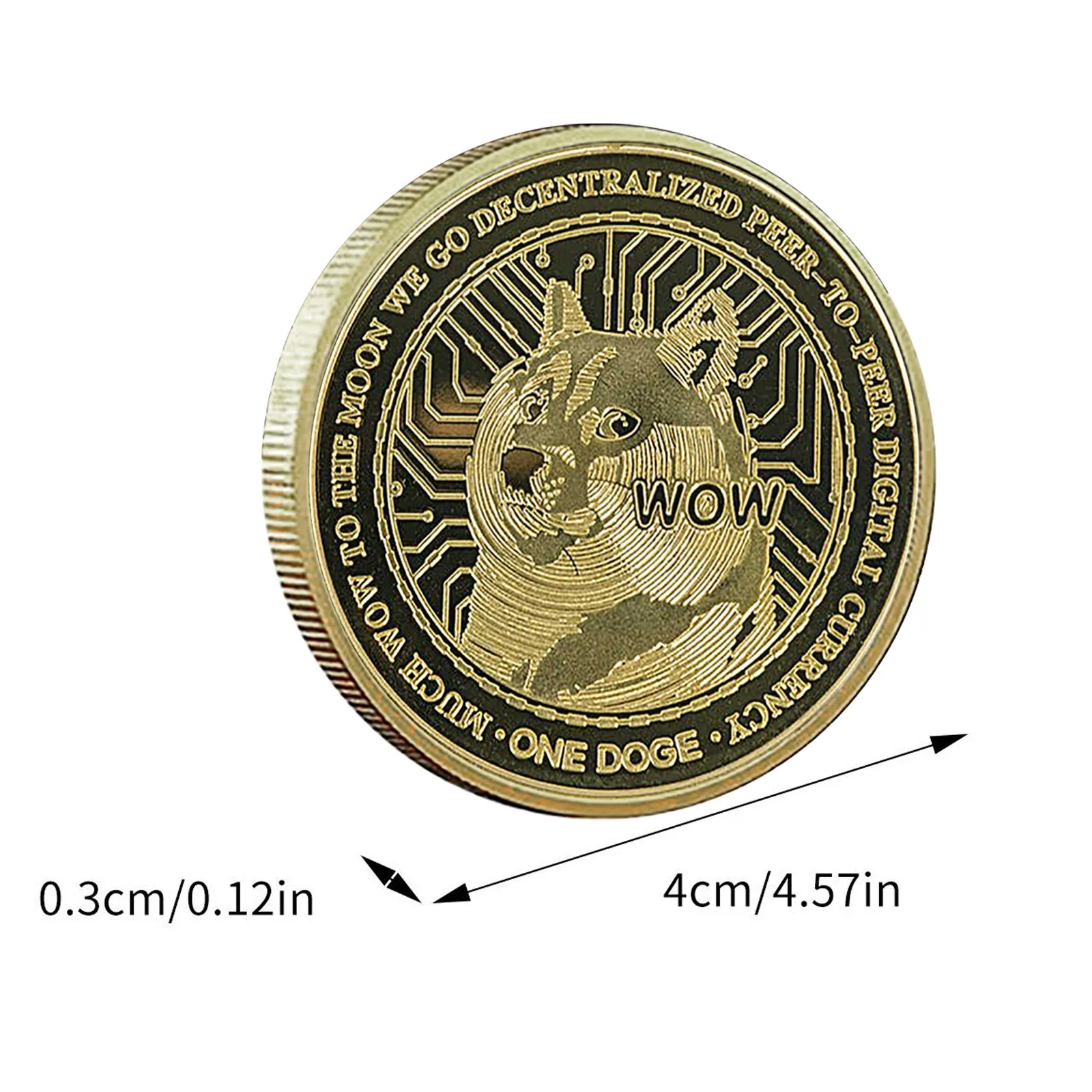 Dogecoin Commemorative Coin Plated Doge Coin 2021 Limited Edition Collectible
Dogecoin Commemorative Coin Plated Doge Coin 2021 Limited Edition Collectible