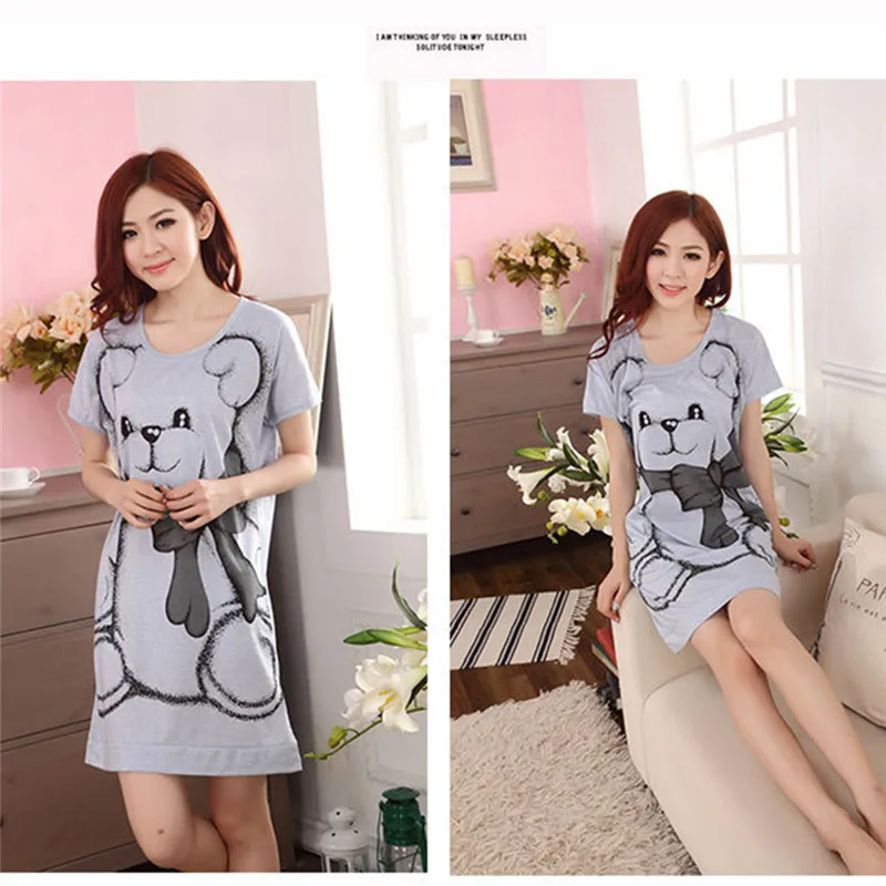Women Print Cartoon Sexy Sleepwear Round Neck Lingerie Cute Nightdress Strap Thin Female Underwear Nighty Home Wear
Women Print Cartoon Sexy Sleepwear Round Neck Lingerie Cute Nightdress Strap Thin Female Underwear Nighty Home Wear