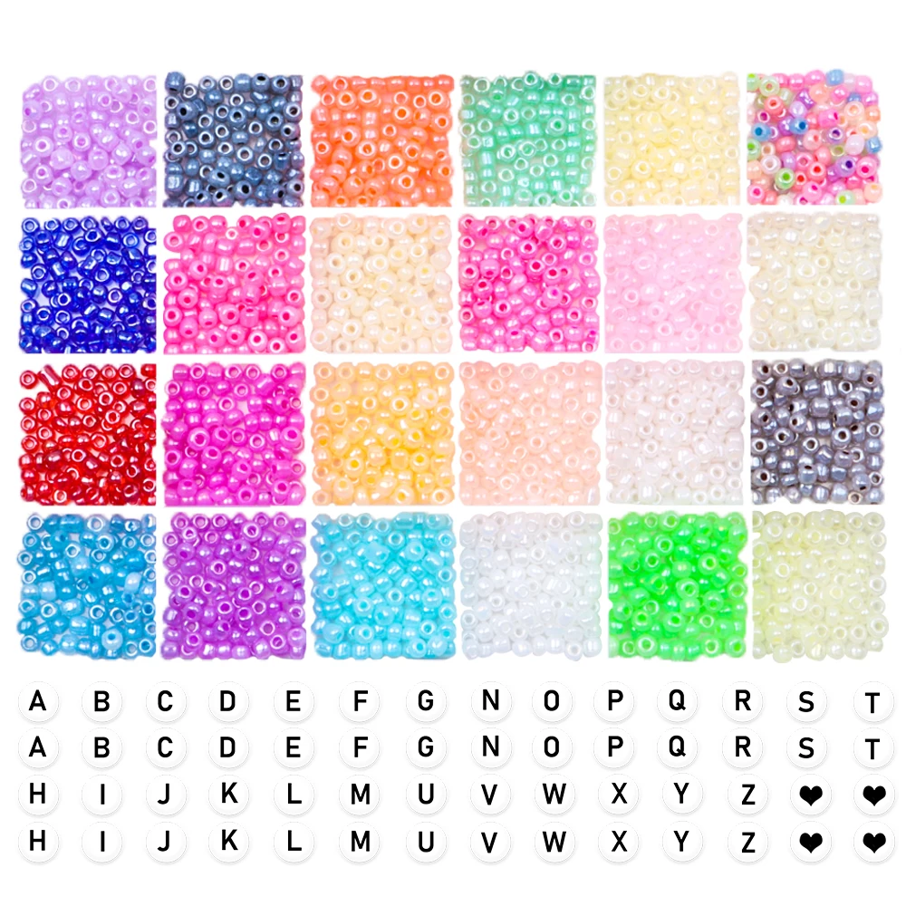 2mm Glass Seed Beads Letter Beads Small Craft Beads Elastic String Tweezers for DIY Bracelet Jewelry Making Supplies
2mm Glass Seed Beads Letter Beads Small Craft Beads Elastic String Tweezers for DIY Bracelet Jewelry Making Supplies