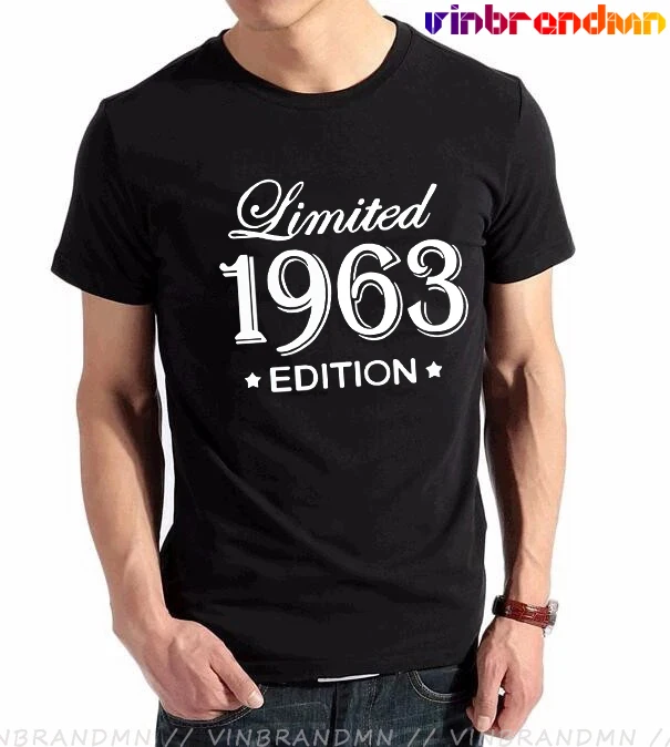 Funny Summer Style Limited Edition 1963 T Shirts Men Funny Birthday Short Sleeve O Neck Cotton Man Made In 1963 T-shirt Tops
Funny Summer Style Limited Edition 1963 T Shirts Men Funny Birthday Short Sleeve O Neck Cotton Man Made In 1963 T-shirt Tops