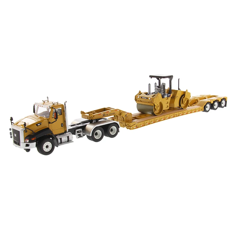 New Product 1/50 Die-casting Alloy Trailer with Roller Vibration Asphalt Compactor CT660 Caterpillar Trailer Model Toy Gift
New Product 1/50 Die-casting Alloy Trailer with Roller Vibration Asphalt Compactor CT660 Caterpillar Trailer Model Toy Gift
