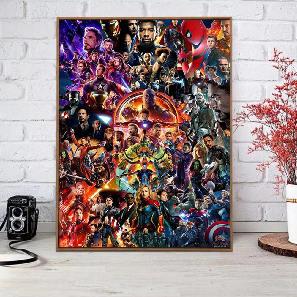 Постер Фильма Marvel мстители супергерой финал холст настенное Искусство Картина