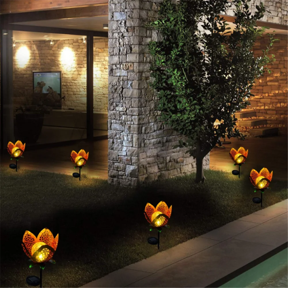 1/2PCS LED Solar Light Outdoor Hollow Flower Stake Lights Waterproof For Landscape Yard Patio Holiday Party Decora Garden Lights
1/2PCS LED Solar Light Outdoor Hollow Flower Stake Lights Waterproof For Landscape Yard Patio Holiday Party Decora Garden Lights