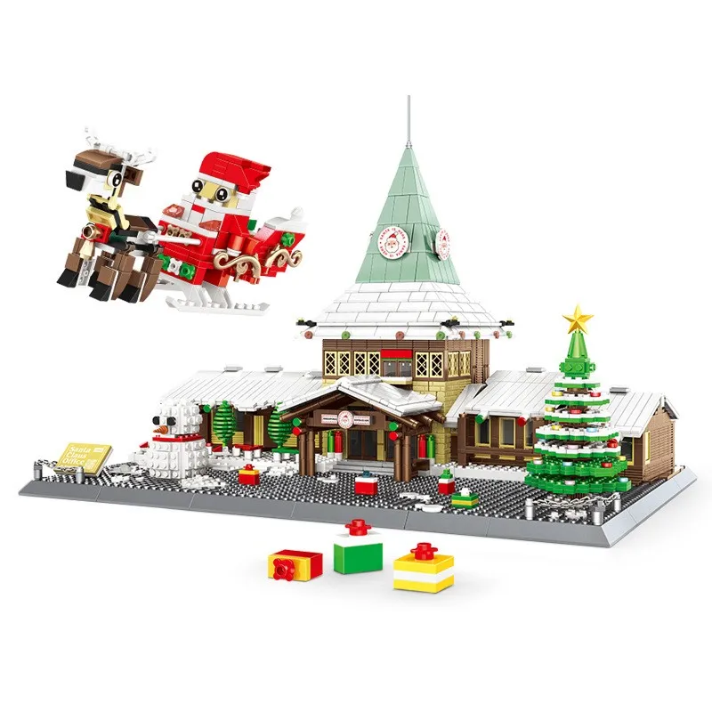 Christmas Blocks Architecture Santa Claus Office Building Bricks Beautiful House Juguetes Educational Toys For Children Gifts
Christmas Blocks Architecture Santa Claus Office Building Bricks Beautiful House Juguetes Educational Toys For Children Gifts