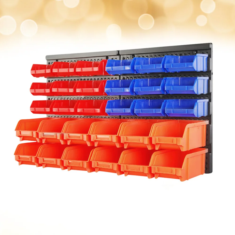 30PCS Wall Mounted Containers Component Storage Boxes Mini Tool Boxes for Factory (Orange)
30PCS Wall Mounted Containers Component Storage Boxes Mini Tool Boxes for Factory (Orange)
