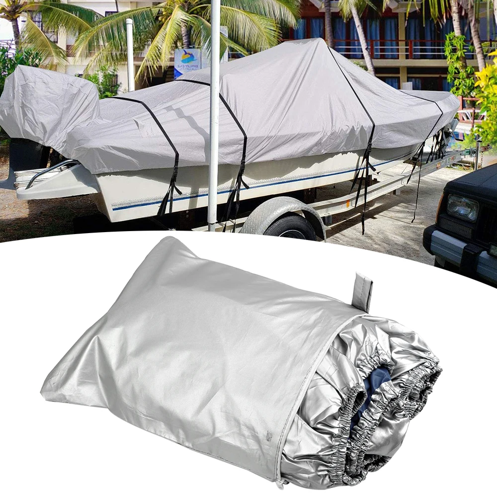 Trailerable 300D Heavy Duty Reflective Boat Cover Waterproof Sunproof UV Protector Speedboat Boat Mooring Cover
Trailerable 300D Heavy Duty Reflective Boat Cover Waterproof Sunproof UV Protector Speedboat Boat Mooring Cover
