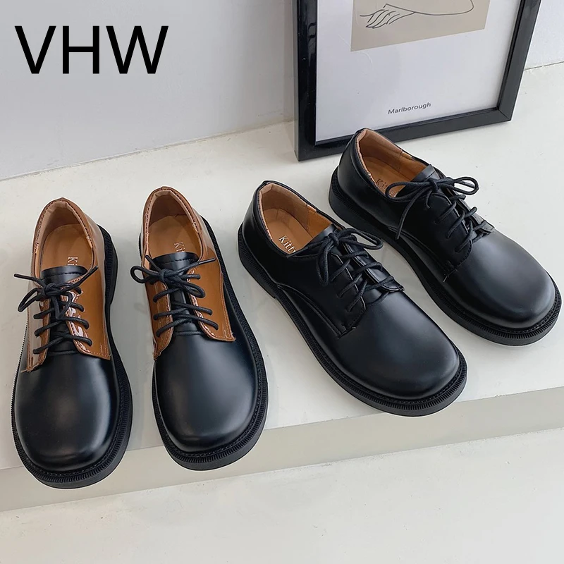 Women Leather Shoes 2021 Spring Round Toe British Style Oxfords Fashion Platform Flats Vintage Brown Black Classic Women Shoes
Women Leather Shoes 2021 Spring Round Toe British Style Oxfords Fashion Platform Flats Vintage Brown Black Classic Women Shoes