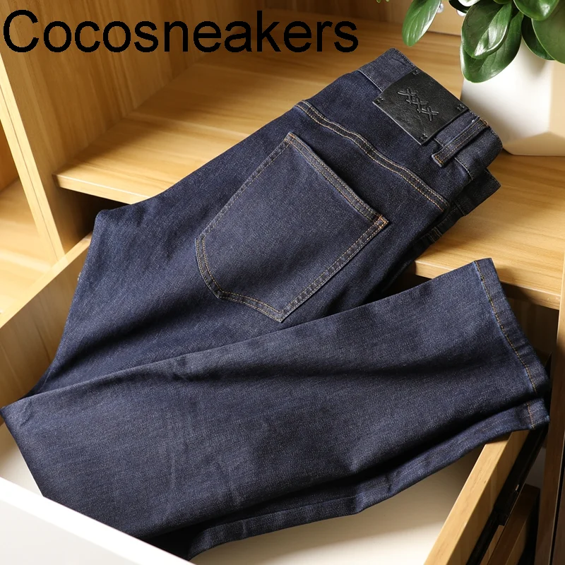 blue Simple new primary color jeans micro men's business casual elastic slim fit small straight jeans high-end quality
blue Simple new primary color jeans micro men's business casual elastic slim fit small straight jeans high-end quality