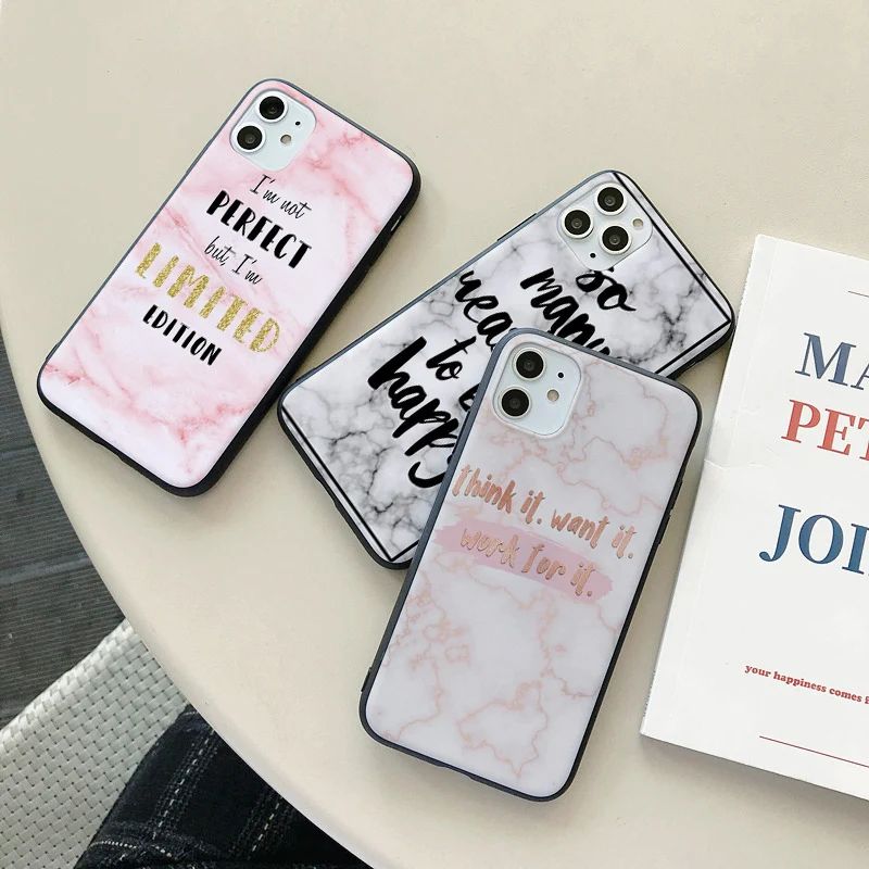 Marble motivation love cute For iphone 7 11 5 XR 8 6 Back Phone Case iphone 5S 6S 6plus XSmax 8p 7plus 11pro max XSmax Coque
Marble motivation love cute For iphone 7 11 5 XR 8 6 Back Phone Case iphone 5S 6S 6plus XSmax 8p 7plus 11pro max XSmax Coque