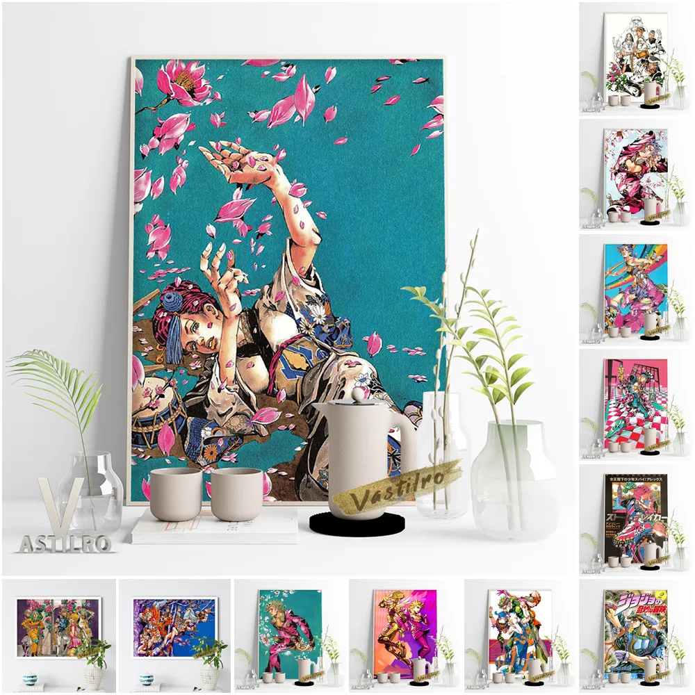 JoJo's Bizarre Adventure Hot Cartoon Manga Poster Japan Anime Role Print Art Wall Stickers Otaku Bedroom Home Decor Fans Collect
JoJo's Bizarre Adventure Hot Cartoon Manga Poster Japan Anime Role Print Art Wall Stickers Otaku Bedroom Home Decor Fans Collect