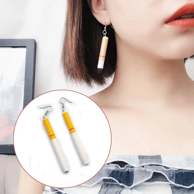 1Pair New Simulation Cigarette Dangle Earrings Creative Drop Earrings Women Fashion Party Jewelry Funny Gift
1Pair New Simulation Cigarette Dangle Earrings Creative Drop Earrings Women Fashion Party Jewelry Funny Gift