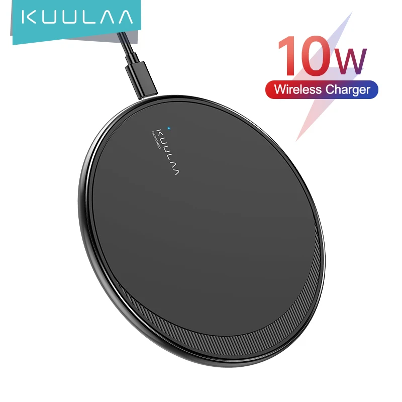 KUULAA 10W Qi Wireless Charger Portable Ultra Thin Wireless Charger For IPhone 11 Pro X XS XR 8 Xiaomi Mi 9
KUULAA 10W Qi Wireless Charger Portable Ultra Thin Wireless Charger For IPhone 11 Pro X XS XR 8 Xiaomi Mi 9