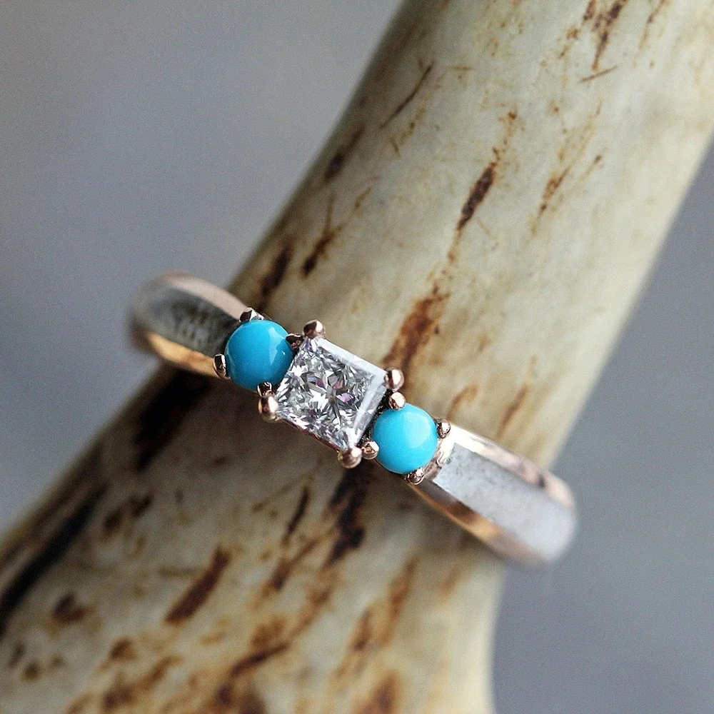 Elegant Women 1.2 ct Diamond Ring Natural Blue Turquoise Fashion Vintage Engagement Rings Party Wedding Band Jewelry
Elegant Women 1.2 ct Diamond Ring Natural Blue Turquoise Fashion Vintage Engagement Rings Party Wedding Band Jewelry