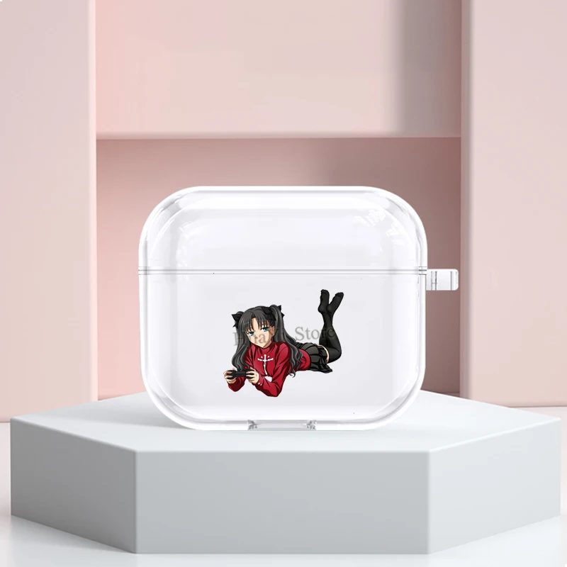 Защитный чехол для наушников Tohsaka Rin Sexy Anime чехол из ТПУ для Apple Airpods 3, чехол для Airpods Pro 2/1 
Защитный чехол для наушников Tohsaka Rin Sexy Anime чехол из ТПУ для Apple Airpods 3, чехол для Airpods Pro 2/1