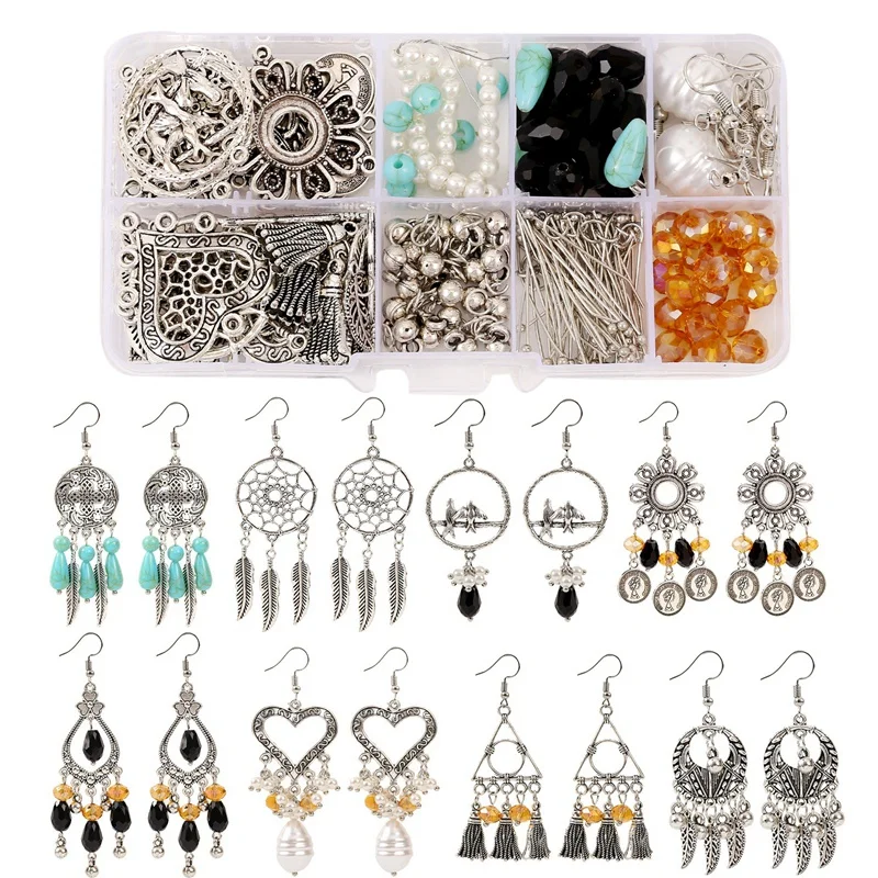 Retro DIY Alloy Accessories for Jewelry Making Results Crafts Set Making Jewelry Tools Earrings Hook Supplies Handmade
Retro DIY Alloy Accessories for Jewelry Making Results Crafts Set Making Jewelry Tools Earrings Hook Supplies Handmade
