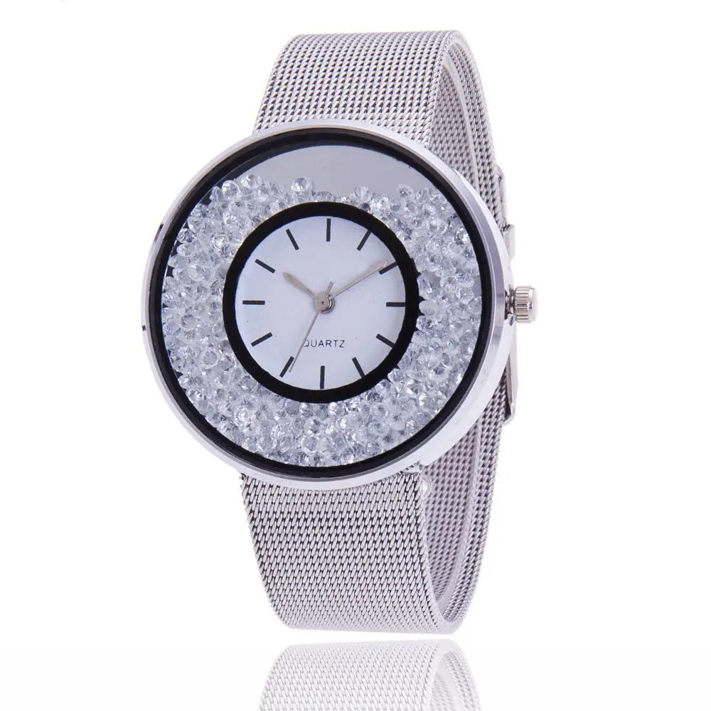 Women Watches New Fashion Stainless Steel Band Ladies Watch Quartz Wristwatch Luxury Rolling Rhinestone Clock Relogio Feminino
Women Watches New Fashion Stainless Steel Band Ladies Watch Quartz Wristwatch Luxury Rolling Rhinestone Clock Relogio Feminino