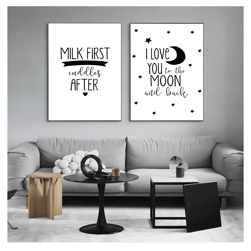 Настенный художественный принт, картина с цитатой «Love You to the Moon», декоративная картина, детская комната, Декор, черный, белый цвет, фотообои
Настенный художественный принт, картина с цитатой «Love You to the Moon», декоративная картина, детская комната, Декор, черный, белый цвет, фотообои