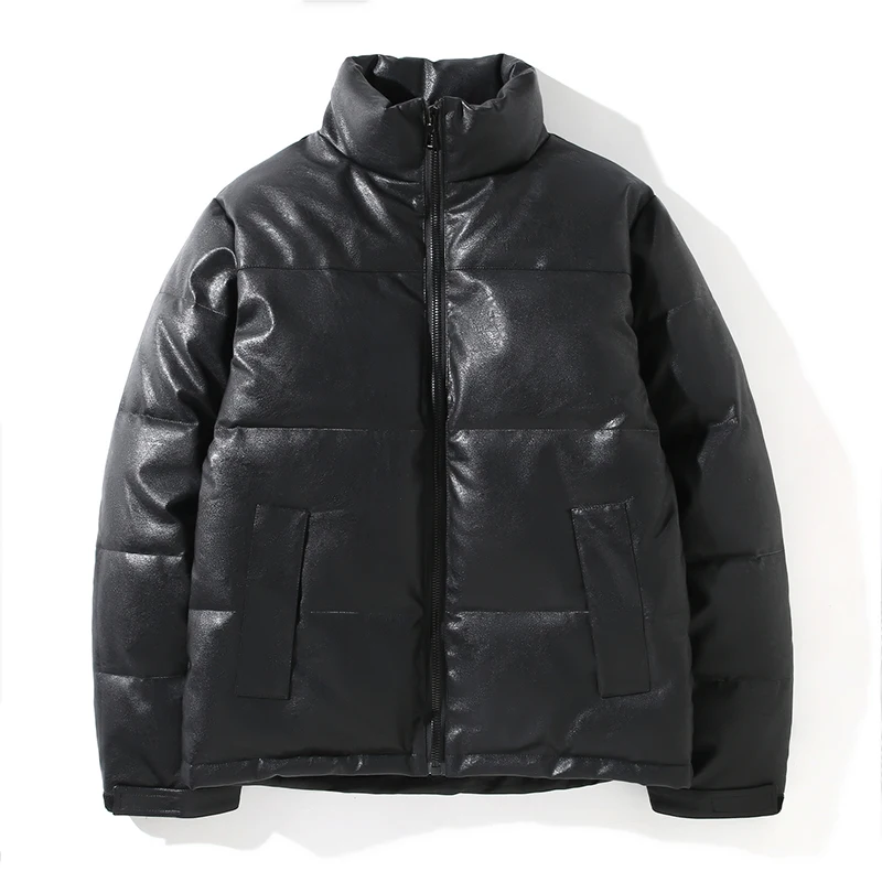 2021 Brand Winter PU Bubble Coat Men Loose Black Cotton Jackets Men Parka Thicken Warm Stand Collar Waterproof Zipper Outwear
2021 Brand Winter PU Bubble Coat Men Loose Black Cotton Jackets Men Parka Thicken Warm Stand Collar Waterproof Zipper Outwear