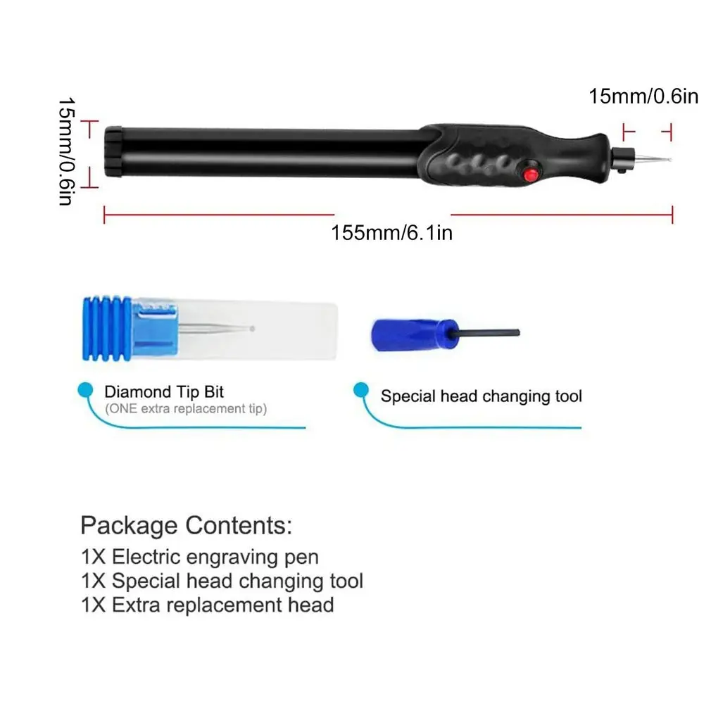 Mini Electric Grinder Mini Engraving Pen Glass Metal Engraving Pen Without Battery DIY Carving Tools
Mini Electric Grinder Mini Engraving Pen Glass Metal Engraving Pen Without Battery DIY Carving Tools