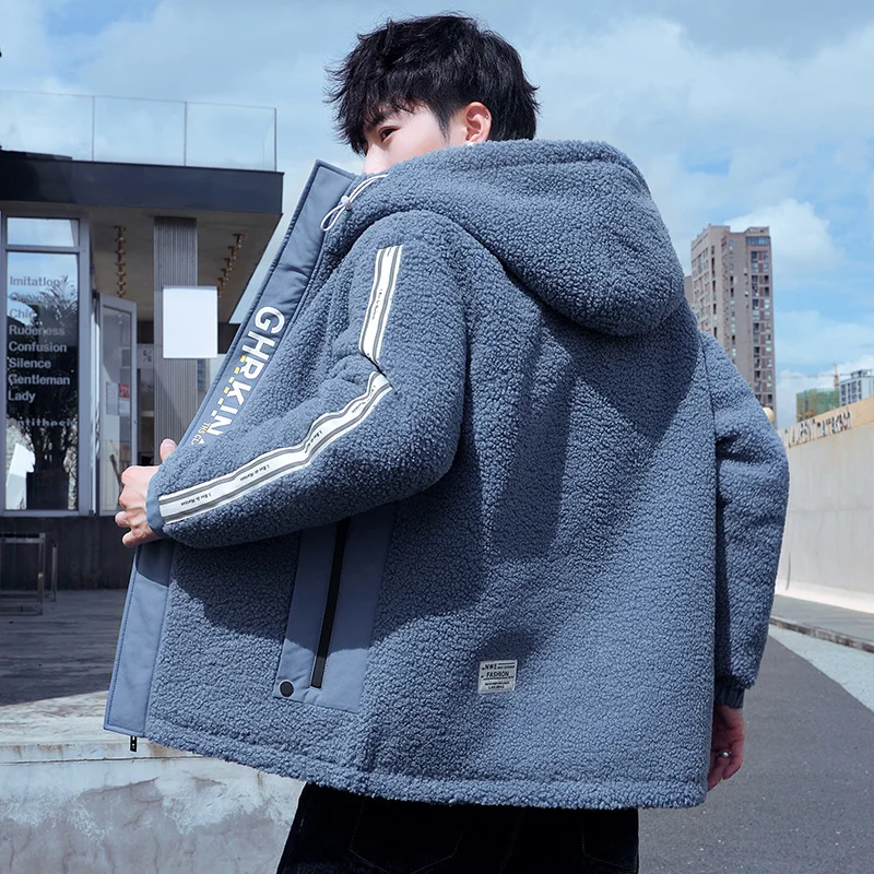 2021 Winter Men's Parkas Lamb Cotton-padded clothes Thicken Trench Windbreaker Loose Snow Jacket in Warm Coats
2021 Winter Men's Parkas Lamb Cotton-padded clothes Thicken Trench Windbreaker Loose Snow Jacket in Warm Coats