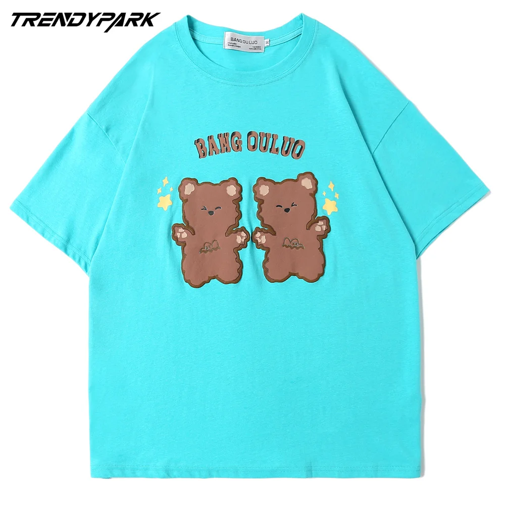Men's Tshirt Plastic Bears Printed 2021 Summer Short Sleeve Hip Hop Oversize Cotton Casual Harajuku Streetwear Top Tee T-shirts
Men's Tshirt Plastic Bears Printed 2021 Summer Short Sleeve Hip Hop Oversize Cotton Casual Harajuku Streetwear Top Tee T-shirts