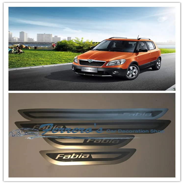 For SKODA FABIA 2009-2014 High-quality stainless steel Plate Door Sill Welcome Pedal Car Styling Accessories 4pcs/set
For SKODA FABIA 2009-2014 High-quality stainless steel Plate Door Sill Welcome Pedal Car Styling Accessories 4pcs/set