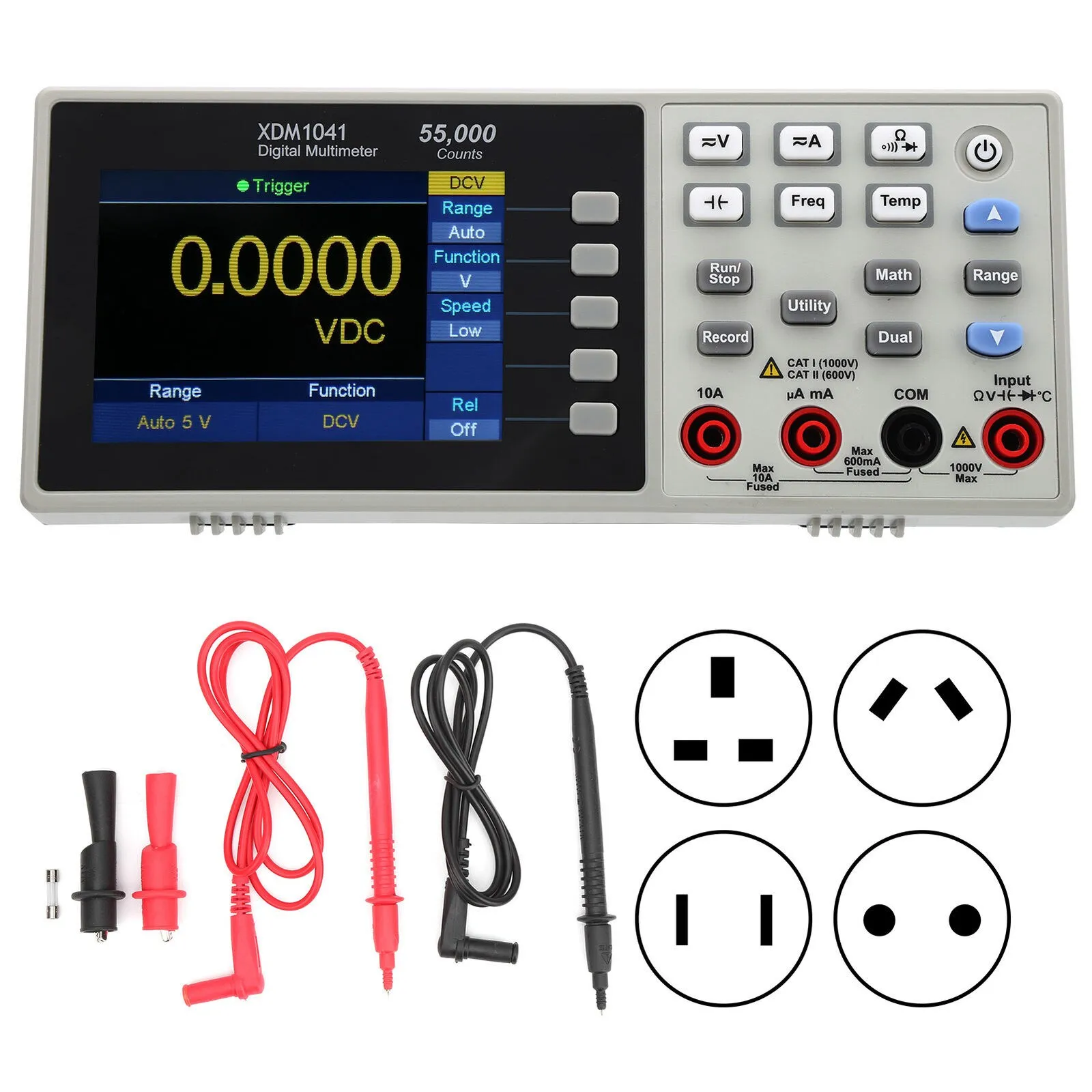 AC/DC 500mV-750V 10.000Hz-60MHz XDM1041 3.7"LCD Mini Desktop Digital Multimeter TrueRMS Temperature Tester Meter
AC/DC 500mV-750V 10.000Hz-60MHz XDM1041 3.7"LCD Mini Desktop Digital Multimeter TrueRMS Temperature Tester Meter