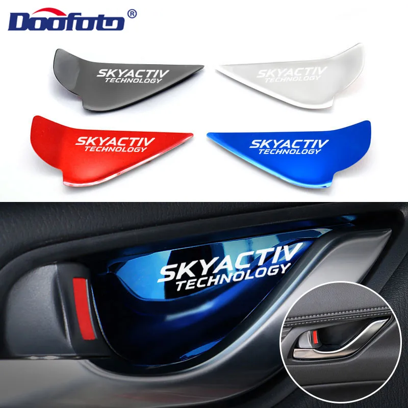4PCS Car Styling Accessories Door Bowl Handle Cover Trim Interior Stickers Case For Mazda Skyactiv Technology Logo 3 6 CX 5 CX3
4PCS Car Styling Accessories Door Bowl Handle Cover Trim Interior Stickers Case For Mazda Skyactiv Technology Logo 3 6 CX 5 CX3