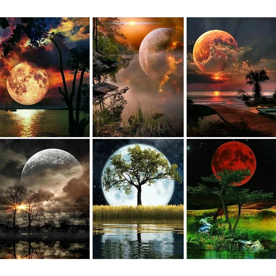 5D Moon and Big Tree Diamond Embroidery Fantasy Natural River Diy Diamond Painting Full Square Round Rhinestone Mosaic Art Decor
5D Moon and Big Tree Diamond Embroidery Fantasy Natural River Diy Diamond Painting Full Square Round Rhinestone Mosaic Art Decor