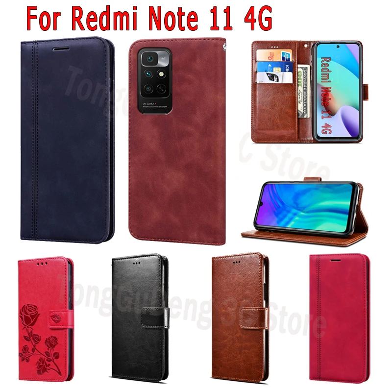 Funda Cover For Xiaomi Redmi Note 11 Case Flip Leather Wallet Magnetic Card Phone Protective Book For Redmi Note11 4G Case Etui 
Funda Cover For Xiaomi Redmi Note 11 Case Flip Leather Wallet Magnetic Card Phone Protective Book For Redmi Note11 4G Case Etui