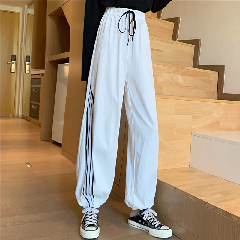 Joggers Wide Leg SweatPants Women Trousers High Waist Pants Spring Autumn Streetwear Korean Casual Pant Women 
Joggers Wide Leg SweatPants Women Trousers High Waist Pants Spring Autumn Streetwear Korean Casual Pant Women