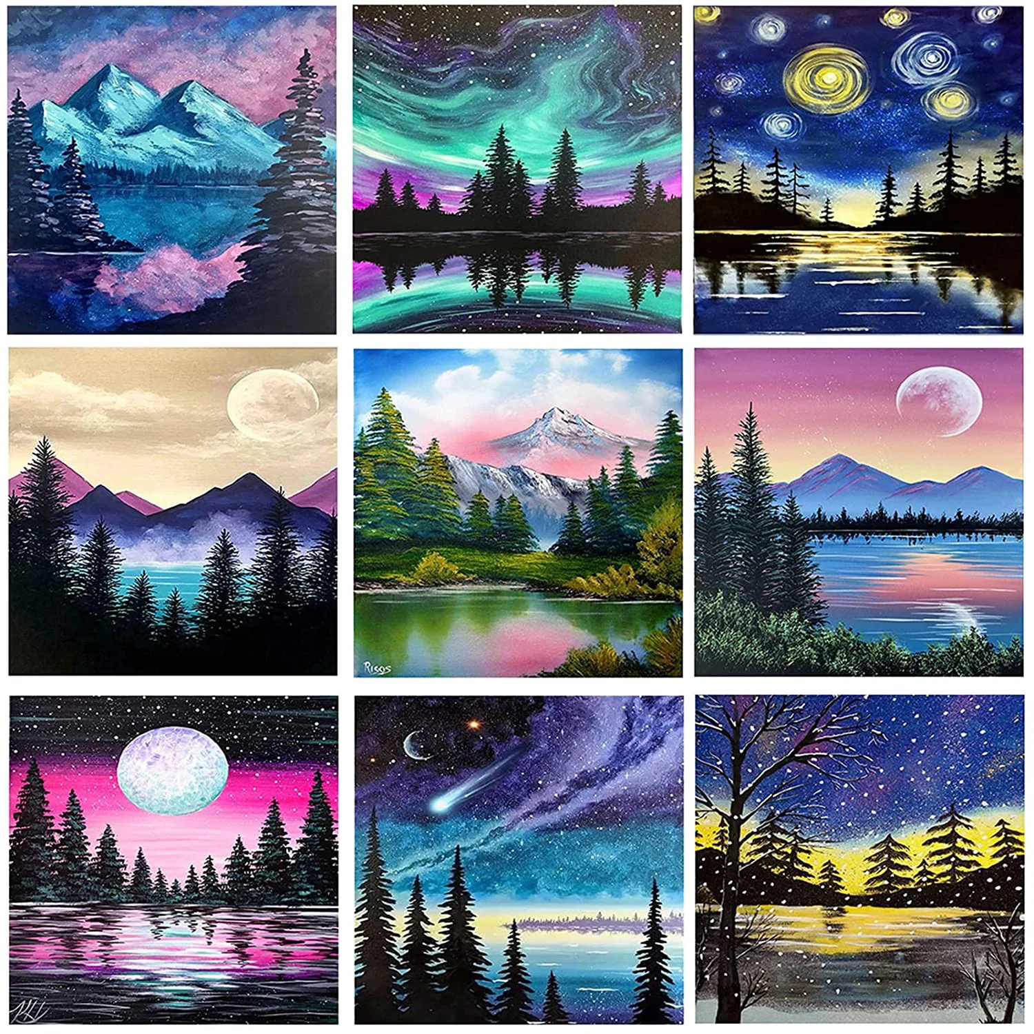 9pack DIY Diamond Painting Kits Sunset 5D Drill Jewel Paint by Numbers for Adults and Kids Art Perfect for Home Room Wall Deco
9pack DIY Diamond Painting Kits Sunset 5D Drill Jewel Paint by Numbers for Adults and Kids Art Perfect for Home Room Wall Deco