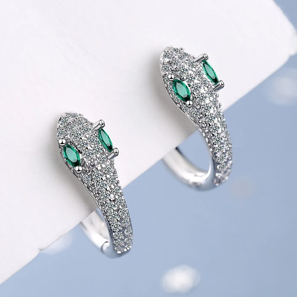 925 Sterling Silver Luxury Earring Snake Stud Earring For Women Prevent Allergy Korea Jewelry Female New Christmas Friends Gift
925 Sterling Silver Luxury Earring Snake Stud Earring For Women Prevent Allergy Korea Jewelry Female New Christmas Friends Gift