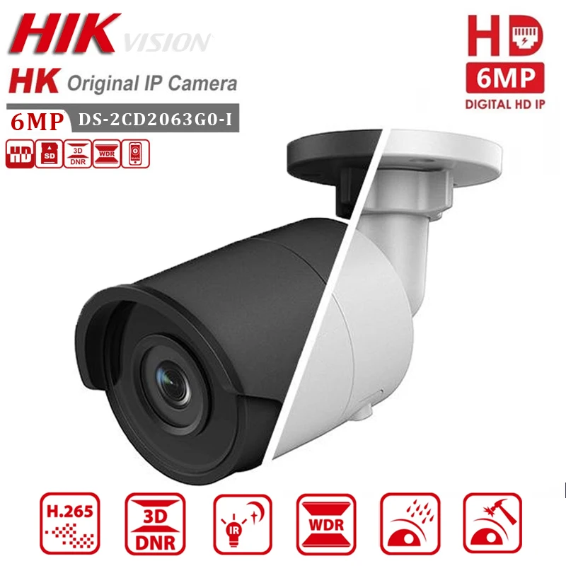 Original HIK English DS-2CD2063G0-I 6MP Replace DS-2CD2055FWD-I Mini Bullet POE Network IP IR Metal Camera For Hikvision
Original HIK English DS-2CD2063G0-I 6MP Replace DS-2CD2055FWD-I Mini Bullet POE Network IP IR Metal Camera For Hikvision