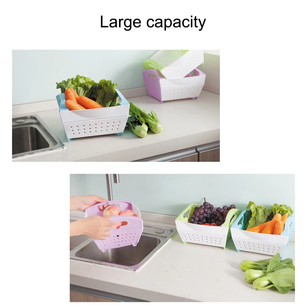 Fruit Vegetable Washing Basket Strainer Foldable Plastic Colander Collapsible Drainer With Side Handle Kitchen Tools
Fruit Vegetable Washing Basket Strainer Foldable Plastic Colander Collapsible Drainer With Side Handle Kitchen Tools