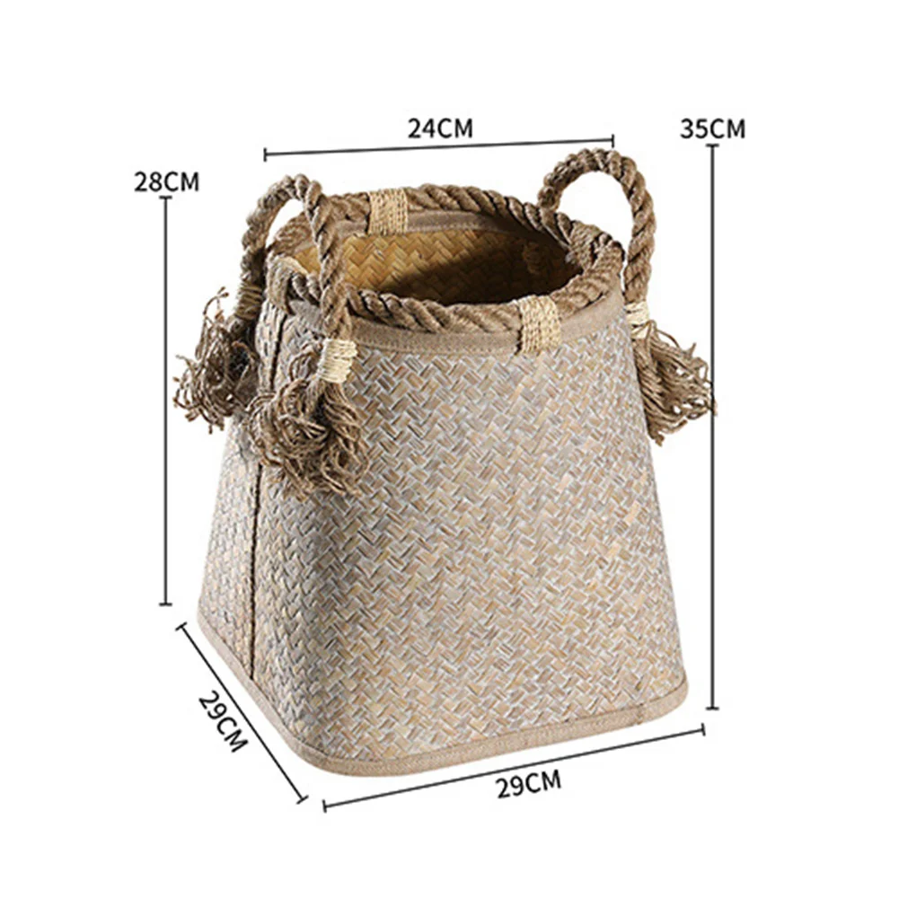 Vintage Straw Basket Thick Rope Handle Durable Handmade Two Layers Storage Basket For Home Decoration Photography Props
Vintage Straw Basket Thick Rope Handle Durable Handmade Two Layers Storage Basket For Home Decoration Photography Props