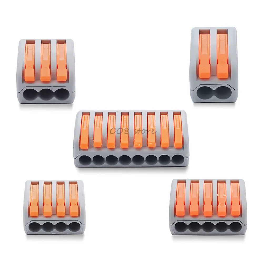 Mini Quick Wiring Connector Universal Compact Wiring Connector Push-in Terminal Block 1/10/30pcs 212
Mini Quick Wiring Connector Universal Compact Wiring Connector Push-in Terminal Block 1/10/30pcs 212
